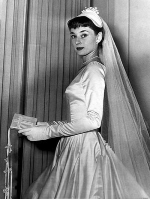 Audrey Hepburn style - Audrey Hepburn - wedding gown.jpg